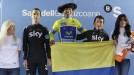 Vuelta al País Vasco: Quintana (ganador), Porte (segundo) y Henao (tercero). Foto: EFE title=