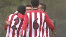 El Bilbao Athletic apaliza a la SD Logroñes en Lezama