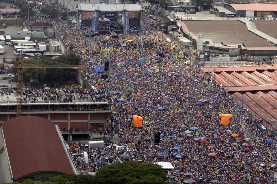 Venezuela, Capriles, manifestacion, concentracion, kontzentrazioa, manifestazioa, comando simon bolivar, efe