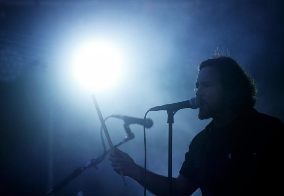 Pearl Jam, en el festival Lollapalooza. Foto: EFE