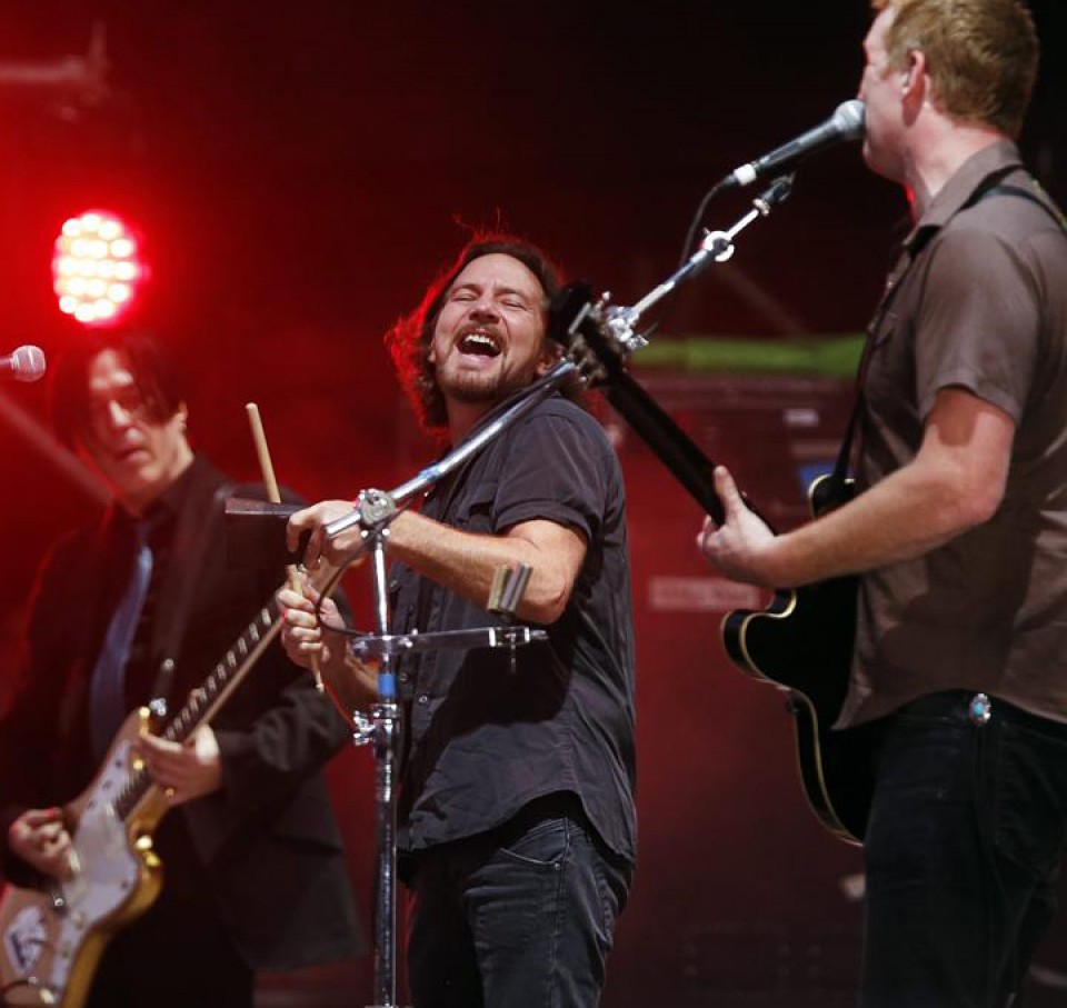 Pearl Jam, en el festival Lollapalooza. Foto: EFE