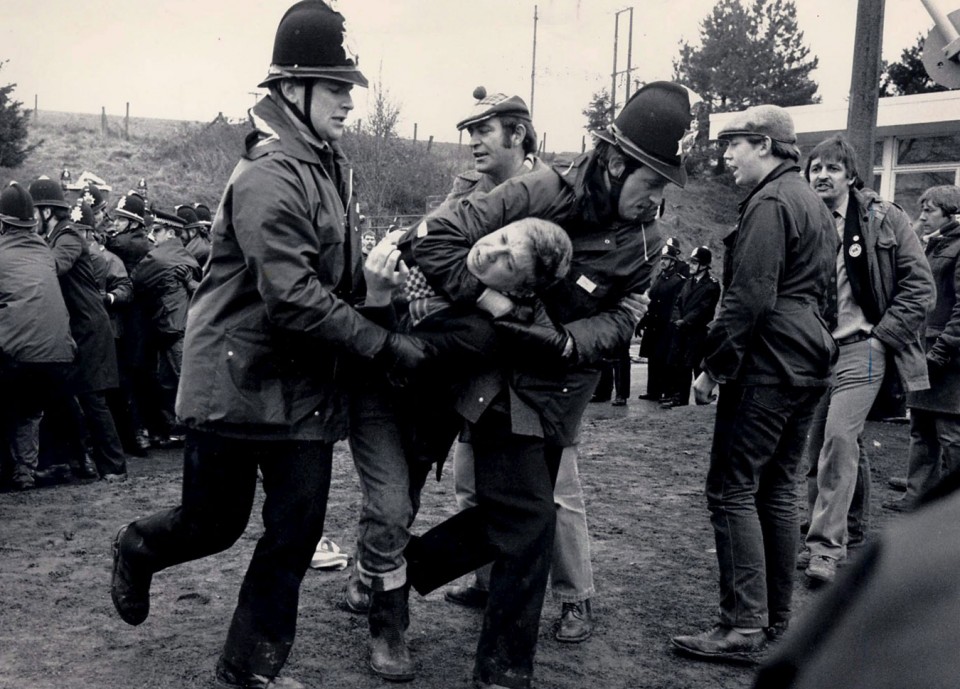 Meatzarien greba Thatcherren Gobernuaren aurka. EFE