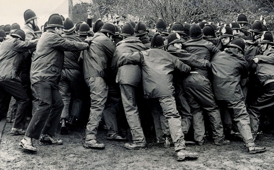 Meatzarien greba Thatcherren Gobernuaren aurka. EFE