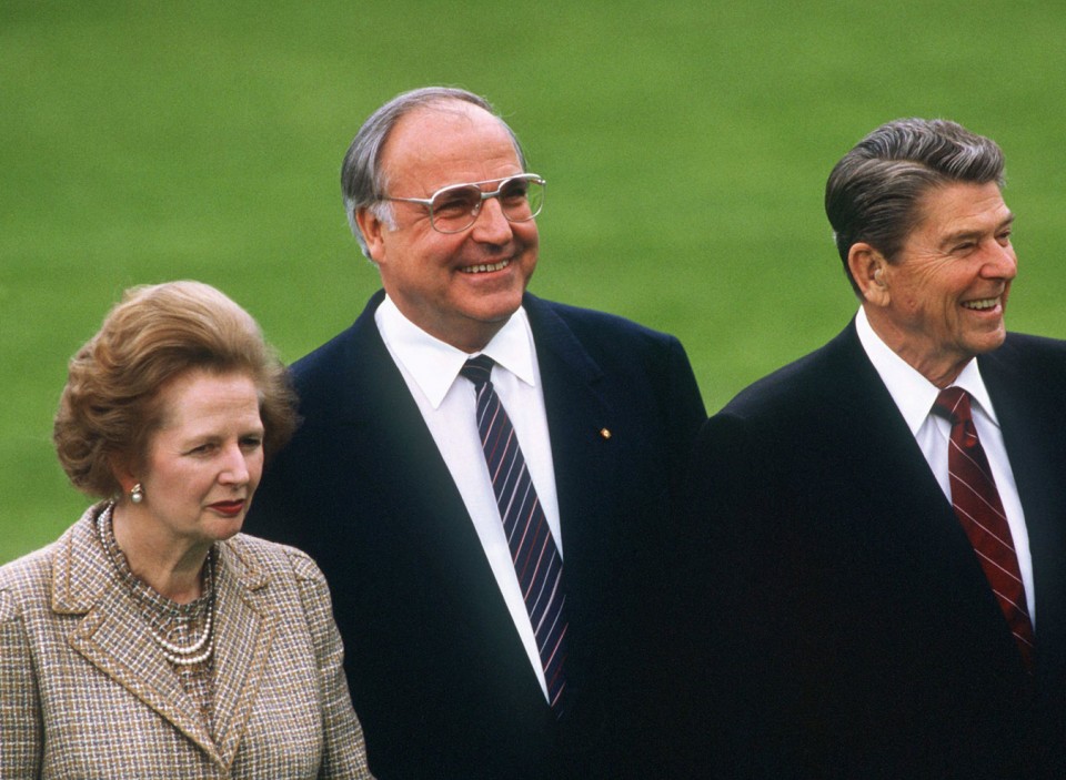 Thatcher, Kohl eta Reagan. EFE