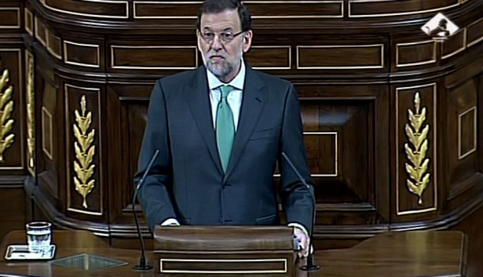 Mariano Rajoy en el Congreso de los diputados. Foto: EiTB. 