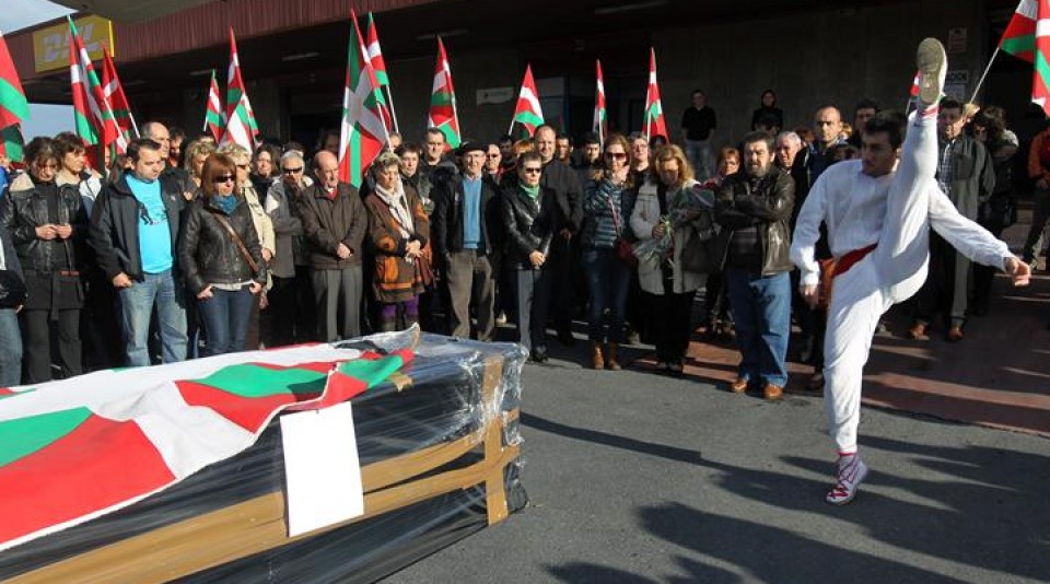 Los restos mortales de Xabier López Peña ya están en el País Vasco. Foto: Bilboko Branka