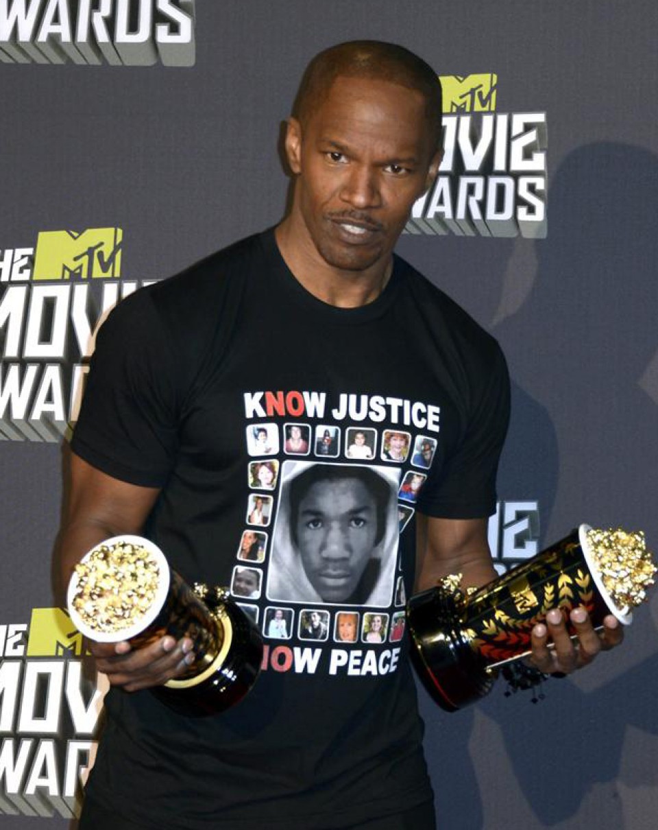 Jamie Fox, en los premios MTV Movie. Foto: EFE