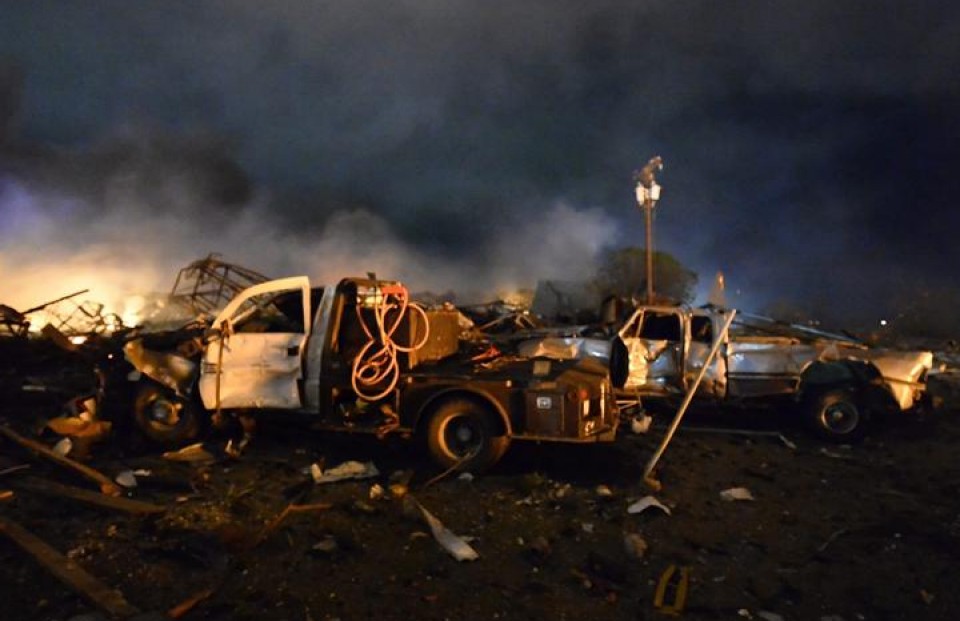 Explosión Incendio Texas EFE