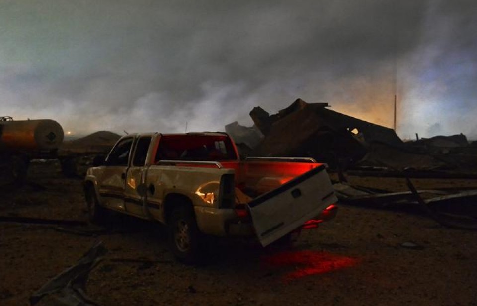 Eztanda, Texaeko ongarri lantegi batean. Argazkia: EFE