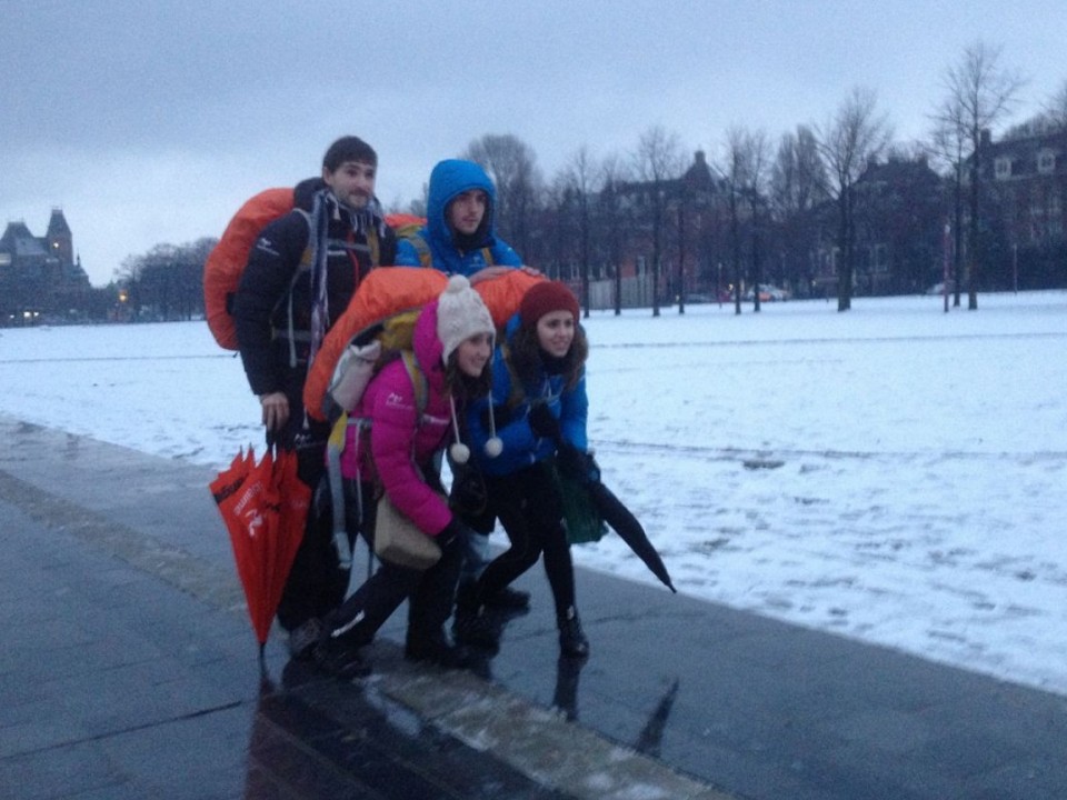 Eneko, Irati, Goihaitz eta Maitane bidaian