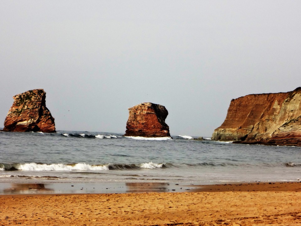 Vista panóramica de la playa de Hendaya. Foto: EITB