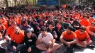 Miles de personas se unen a una marcha hacia la cárcel de Martutene