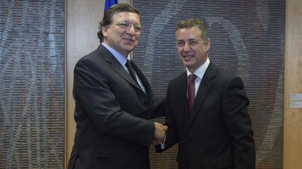 Jose Manuel Barroso and Iñigo Urkullu. Photo: EFE