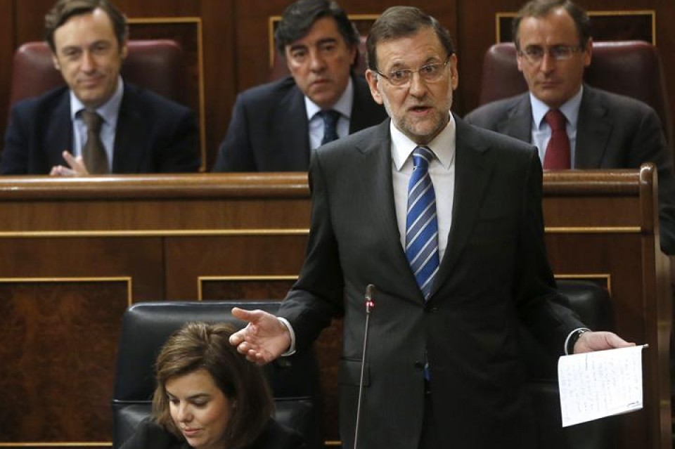 Mariano Rajoy Diputatuen Kongresuan. Argazkia: EFE