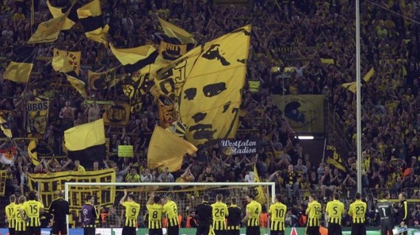 El Borussia celebra la victoria. Foto: EFE