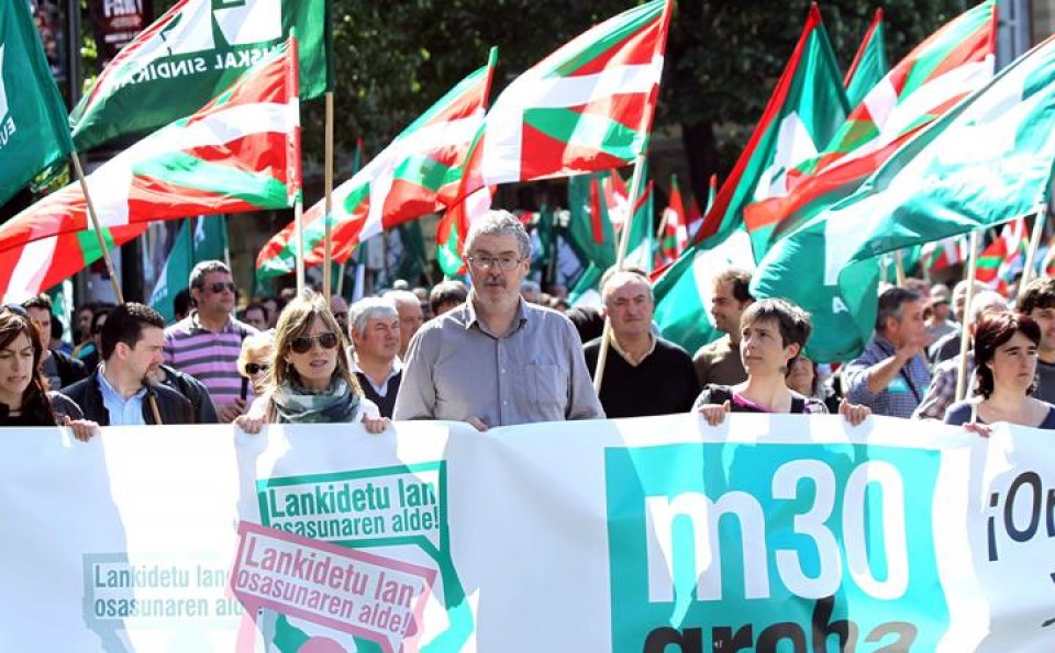 Euskal sindikatuek eskandalutzat jotzen dituzte langabeziaren datuak