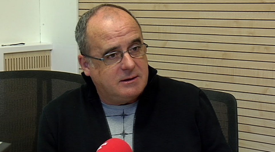 Joseba Egibar Eusko Legebiltzarrean EAJko bozeramailea, Radio Euskadin. Argazkia: eitbcom