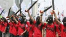 Indonesiako langileen protestak. EFE.  title=