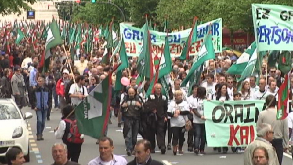 Manifestación del sindicato ELA el 1 de mayo