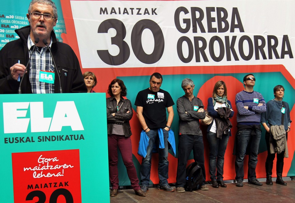 Txiki Muñoz ELAko idazkari nagusia. Argazkia: EFE