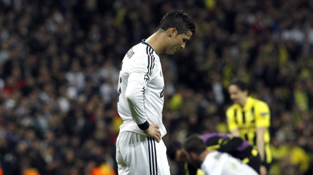 Cristiano Ronaldo, finaleko txartela galdu ondoren. Argazkia: EFE.