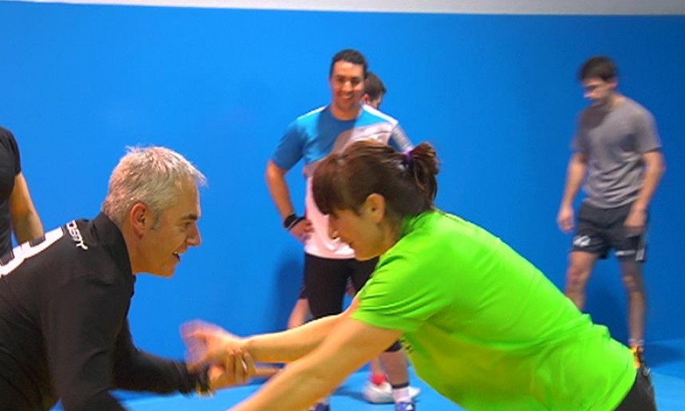 Entrenatzen. Argazkia: EITB.