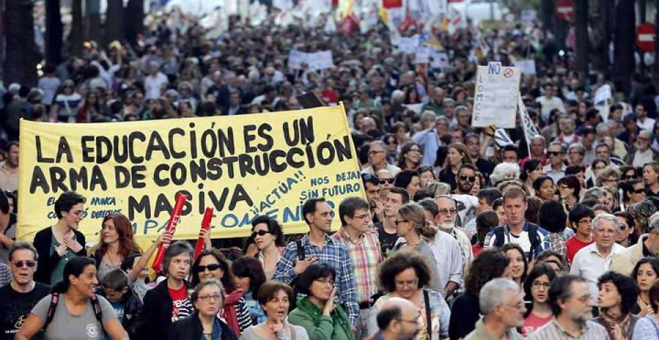 Huelga en la enseñanza pública. EFE