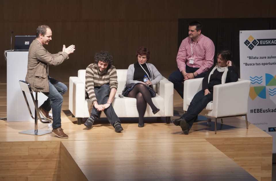 Haritz Rodriguez, Gorka Julio, Amaia Ocerin, Iker Etxebarria, Susi Rodriguez (Argazkia: EiTB)