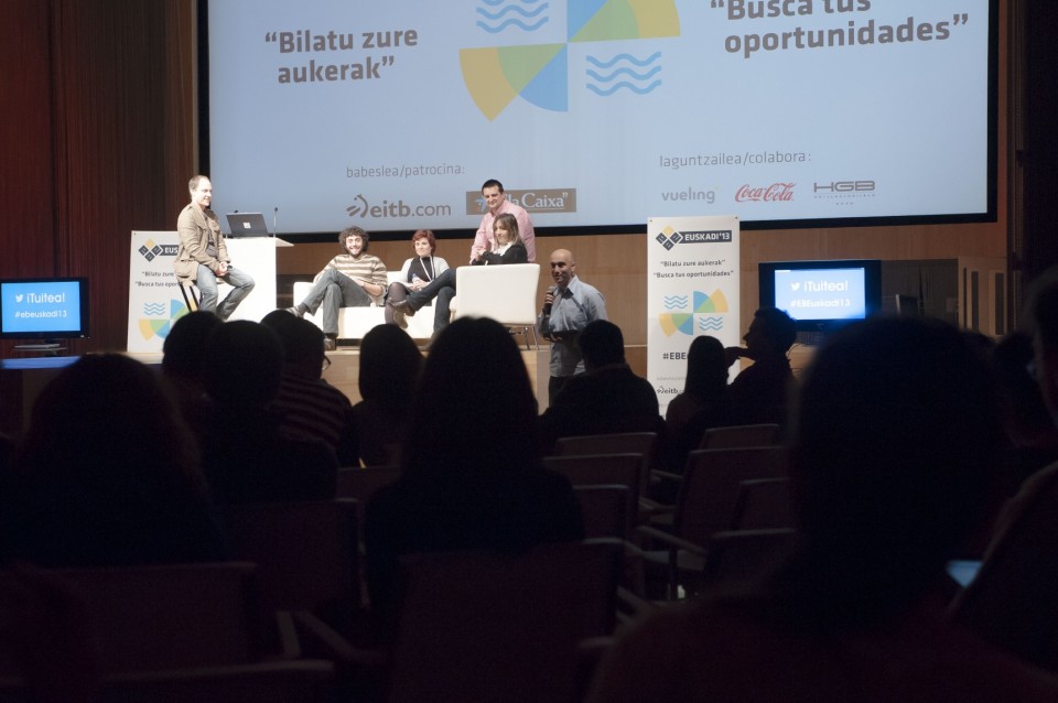 Haritz Rodriguez, Gorka Julio, Amaia Ocerin, Iker Etxebarria, Susi Rodriguez (Argazkia: EiTB)