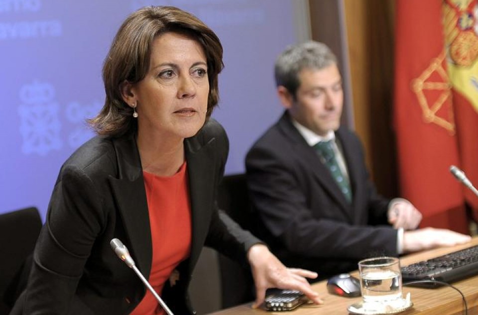 Yolanda Barcina Nafarroako presidentea. Argazkia: EFE.