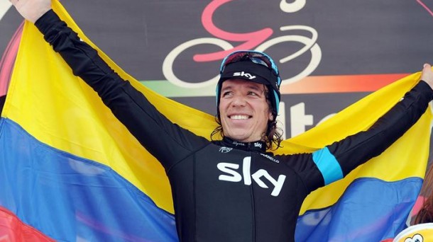 Rigoberto Urán venció en la etapa más dura del Giro. Foto: EFE