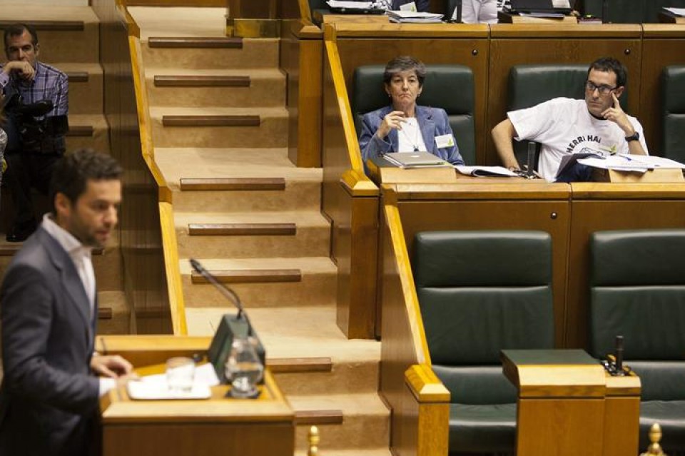 Parlamentarios de EH Bildu en el Parlamento Vasco. Foto: Efe