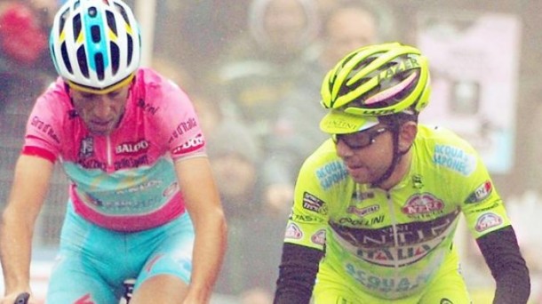 Vincenzo Nibali (izda), ganador del Giro 2013. Efe.
