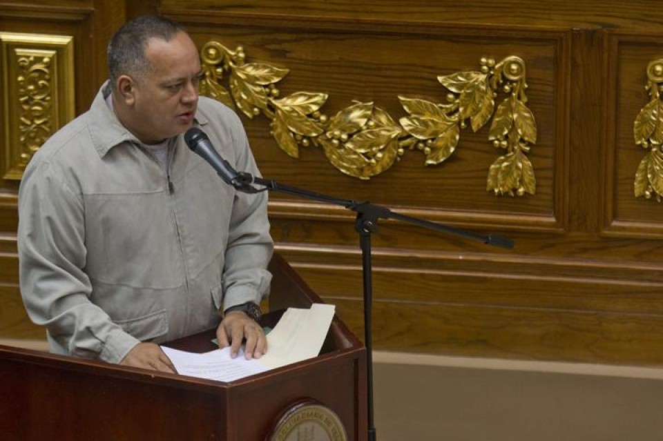 Diosdado Cabello, presidente de la Asamblea Nacional de Venezuela. EFE