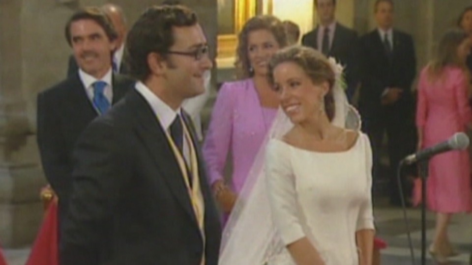 Alejandro Agag y Ana Aznar contrajeron matrimonio en septiembre de 2002. Foto: EiTB
