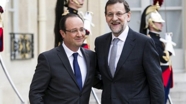 Mariano Rajoy Gobernuko presidentea eta François Hollande Frantziako presidentea. Argazkia: EFE
