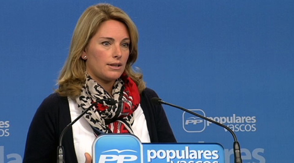 Arantza Quiroga, presidenta del PP vasco. Foto: EiTB