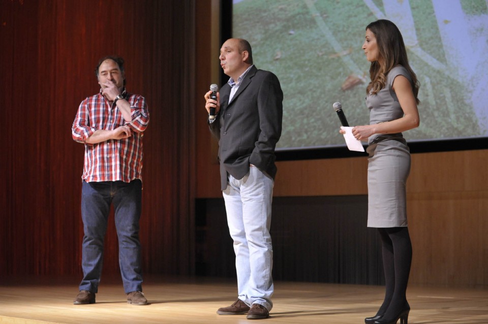 Sara Gandara eta Koldo Urriz, ekitaldiko aurkezlea aurkezleak. Argazkia: EiTB