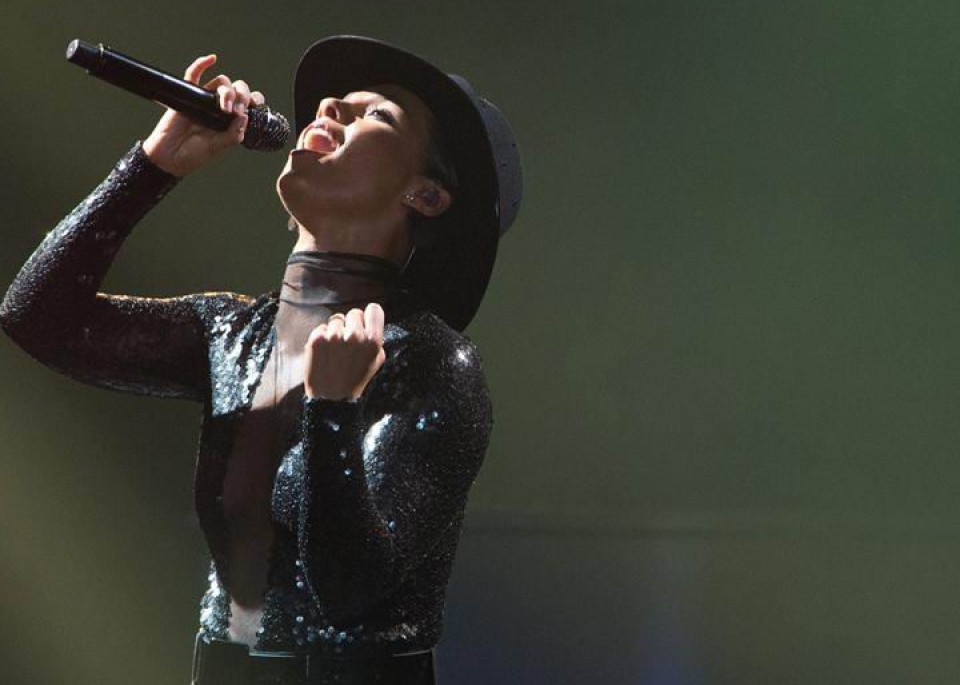 Alicia Keysen kontzertua Frankforten. Argazkia: EFE