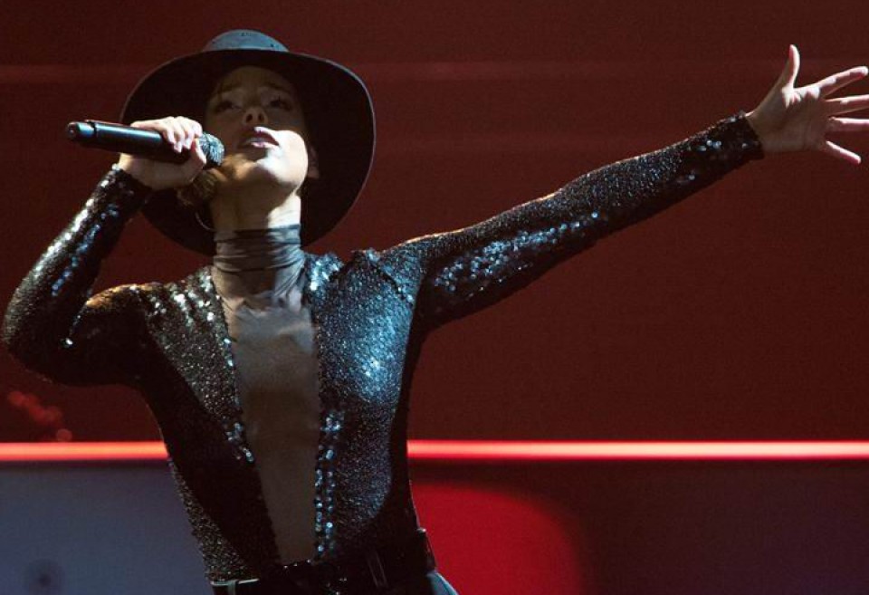 Alicia Keysen kontzertua Frankforten. Argazkia: EFE