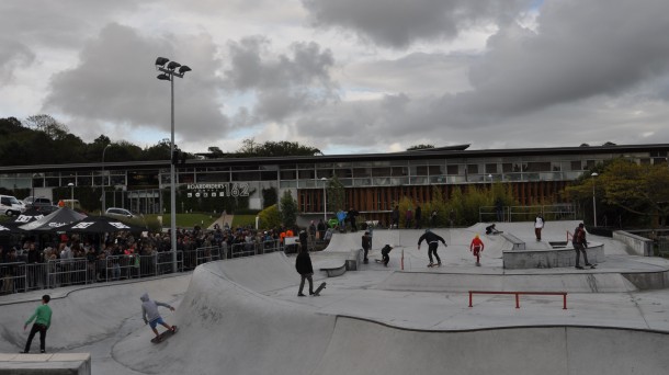 Le nouveau skatepark de Saint-Jean-de-Luz. Photo: Manex Barace
