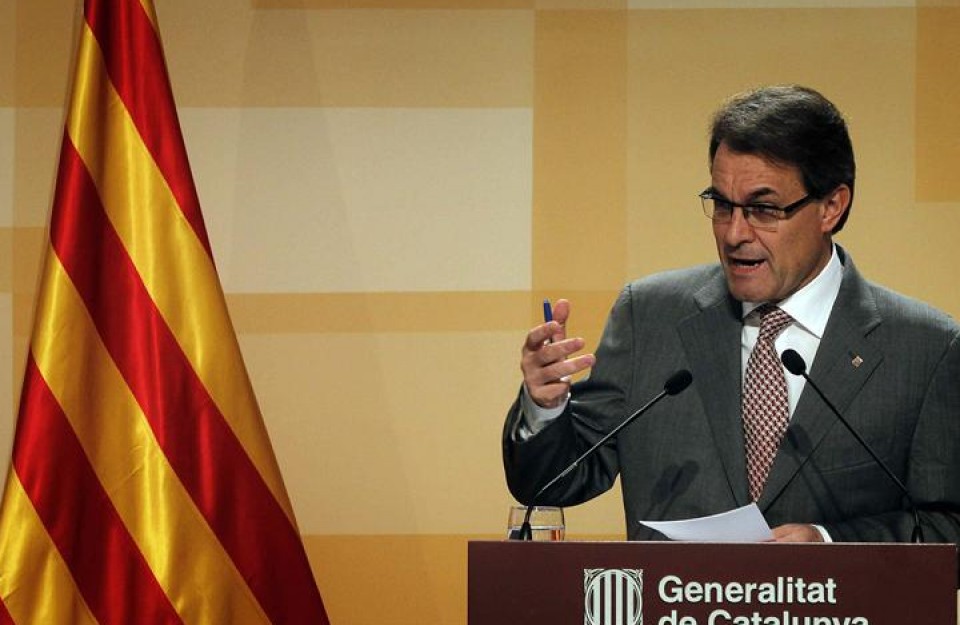 El presidente de la Generalitat de Cataluña, Artur Mas.