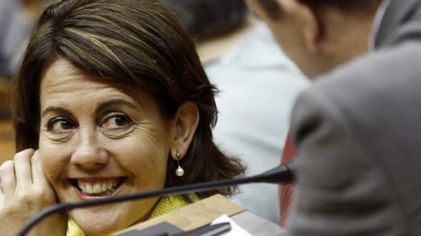 Yolanda Barcina, Nafarroako Parlamentuan.
