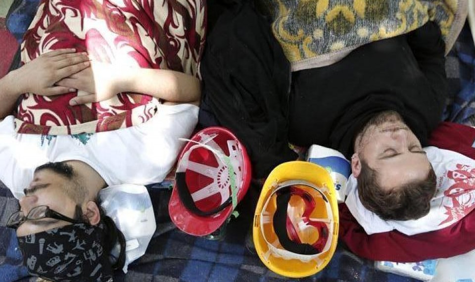 Manifestariak Gezi parkeko kanpalekuan. Argazkia: EFE.