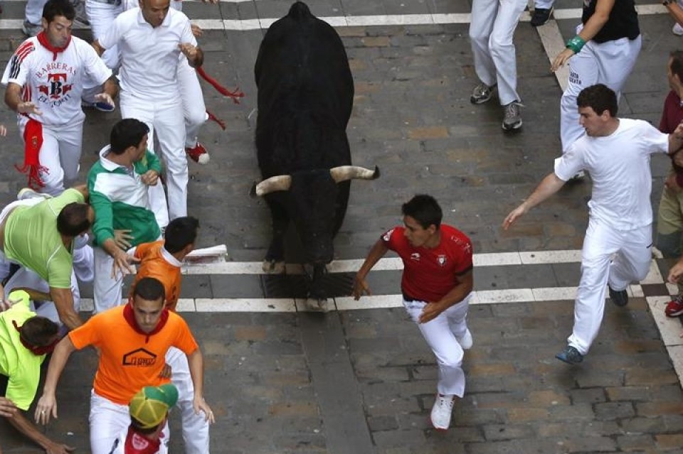 Sanfermines 2013, encierro (Foto: EFE)