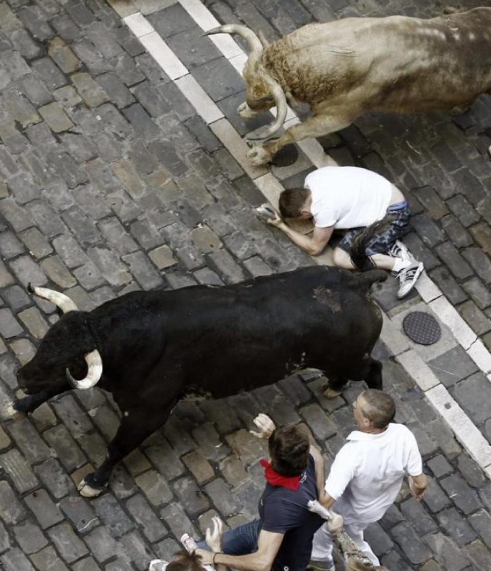 Osteguneko entzierroa. Argazkia: EFE