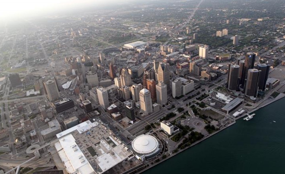 Detroiten aireko bista. EFE.