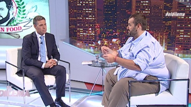 David de Jorge junto a Juan Carlos Etxeberria en el programa 'El Dilema'