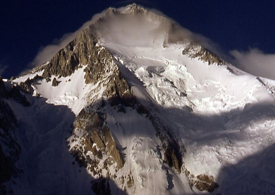 Macizo del Gasherbrum I. Foto: Dr. Olaf Rieck.