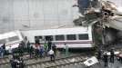 Tren bat errailetik irten da Galizian. Argazkia: EFE title=
